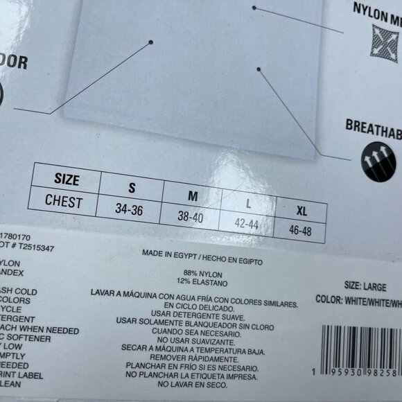 3-Pack Mens Comfort Mesh Tank Top White Size Large a0673 - Picture 2 of 4